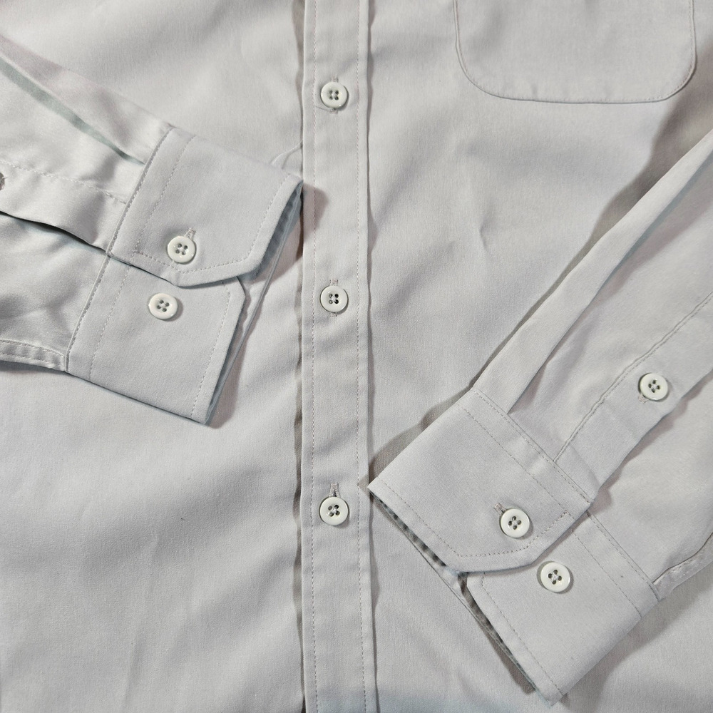 Coofandy Men Long Sleeve Button Down Shirt Medium Green Western Cowboy Casual - Picture 2 of 7